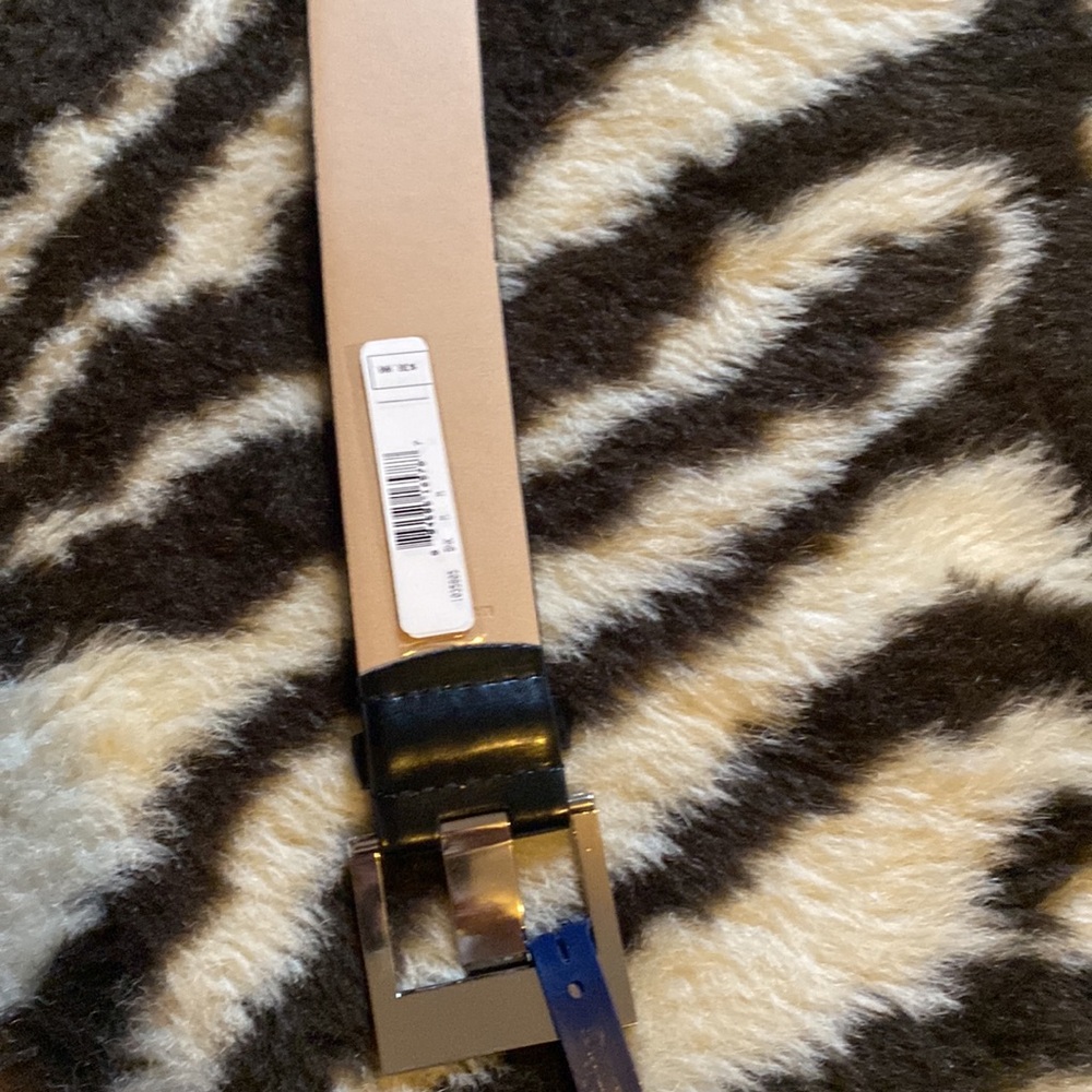 Anne Klein leather black belt size M - Picture 2 of 4